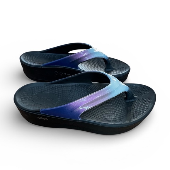 ⭐️ OOFOS Oomega OoLala Luxe Thong sandal flip flop - Calypso size 10 - Picture 4 of 10